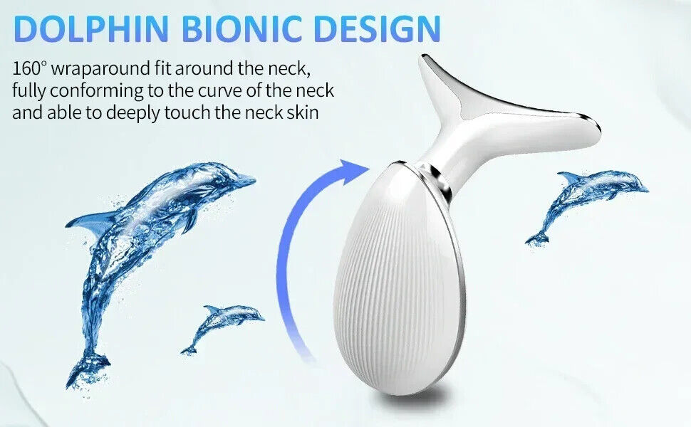 Neck Face Lifting Massager Skin Tighten Device LED Anti Wrinkle Beauty